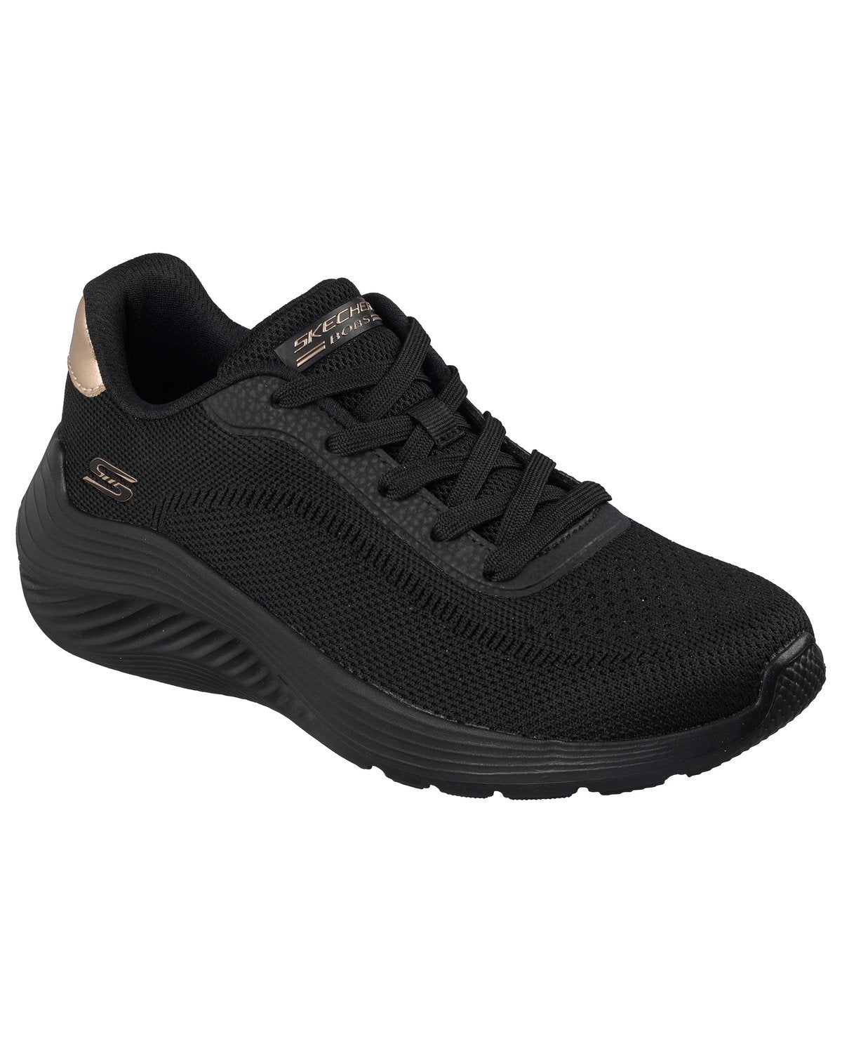 Sneakers Skechers BOBS Squad Waves Current Look donna nero/nero