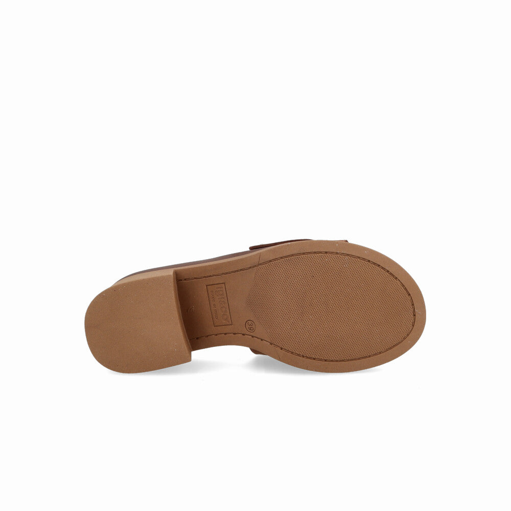 Ciabatta con Tacco IGI&CO Donna Cognac