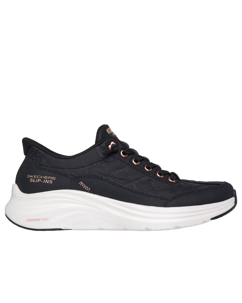 Sneakers Skechers Slip-ins Contour Foam Cozy Fit Golden Hour donna Nero