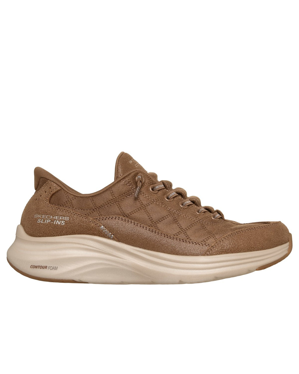 Sneakers Skechers Contour Foam Cozy Fit Natural Ease donna cuoio