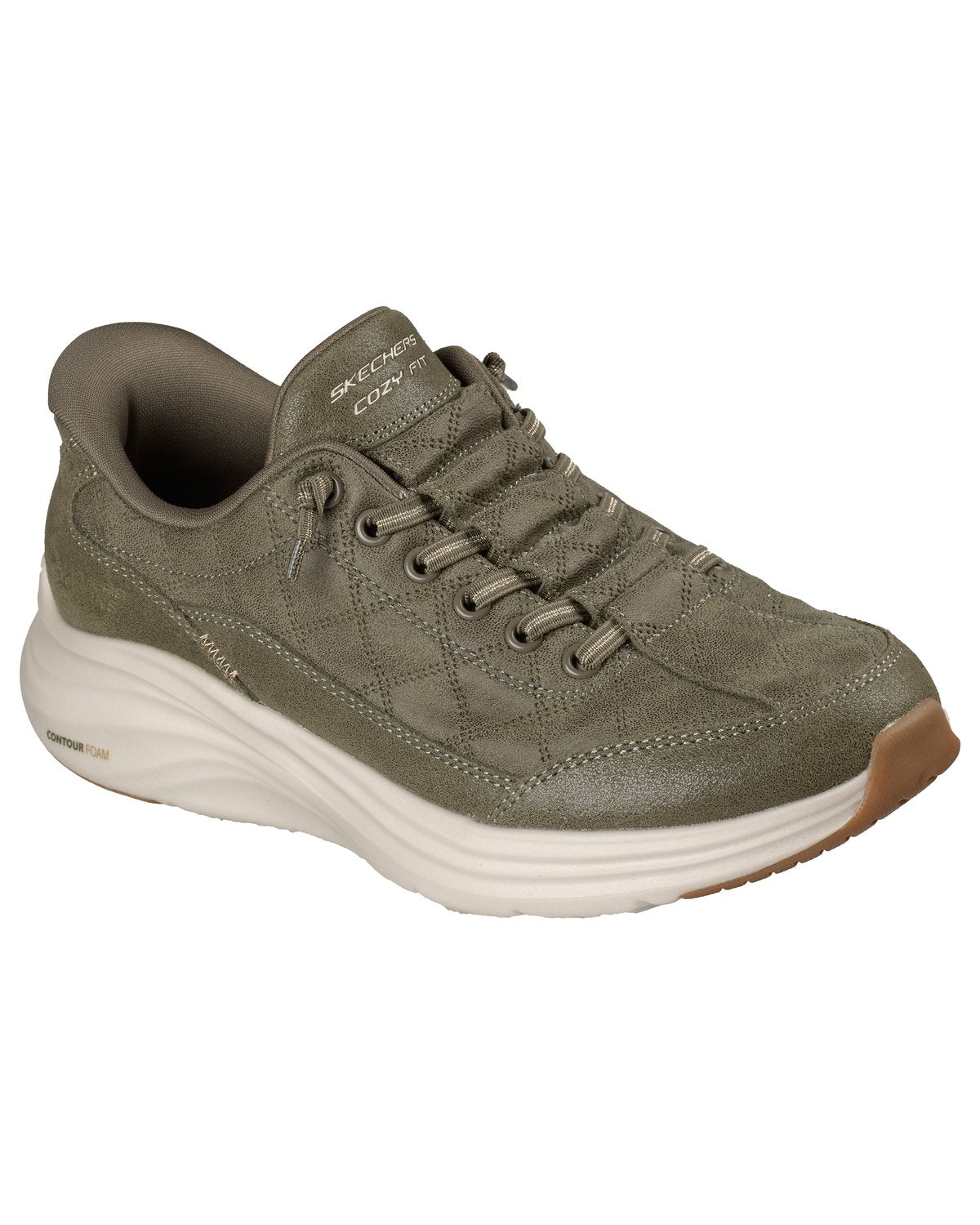 Sneakers Skechers Contour Foam Cozy Fit Natural Ease donna verde