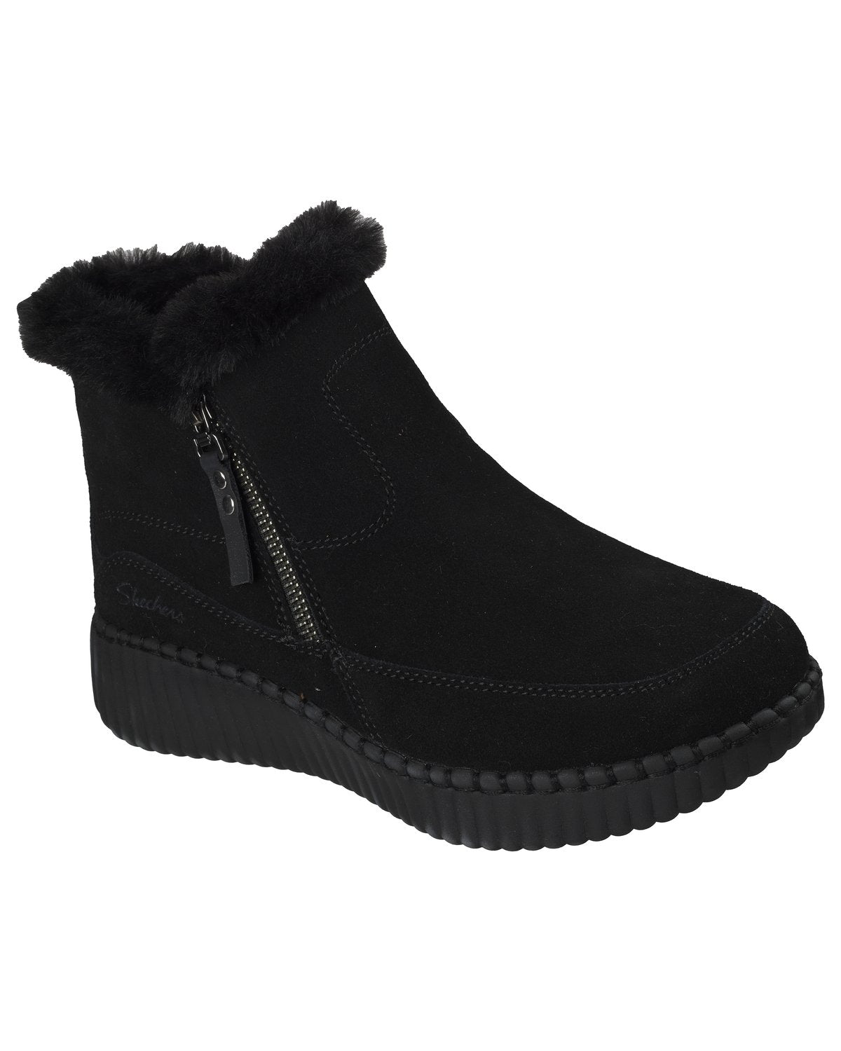 Tronchetti Skechers Relaxed Fit Wilshire Blvd Fresh Zip donna Nero/Nero