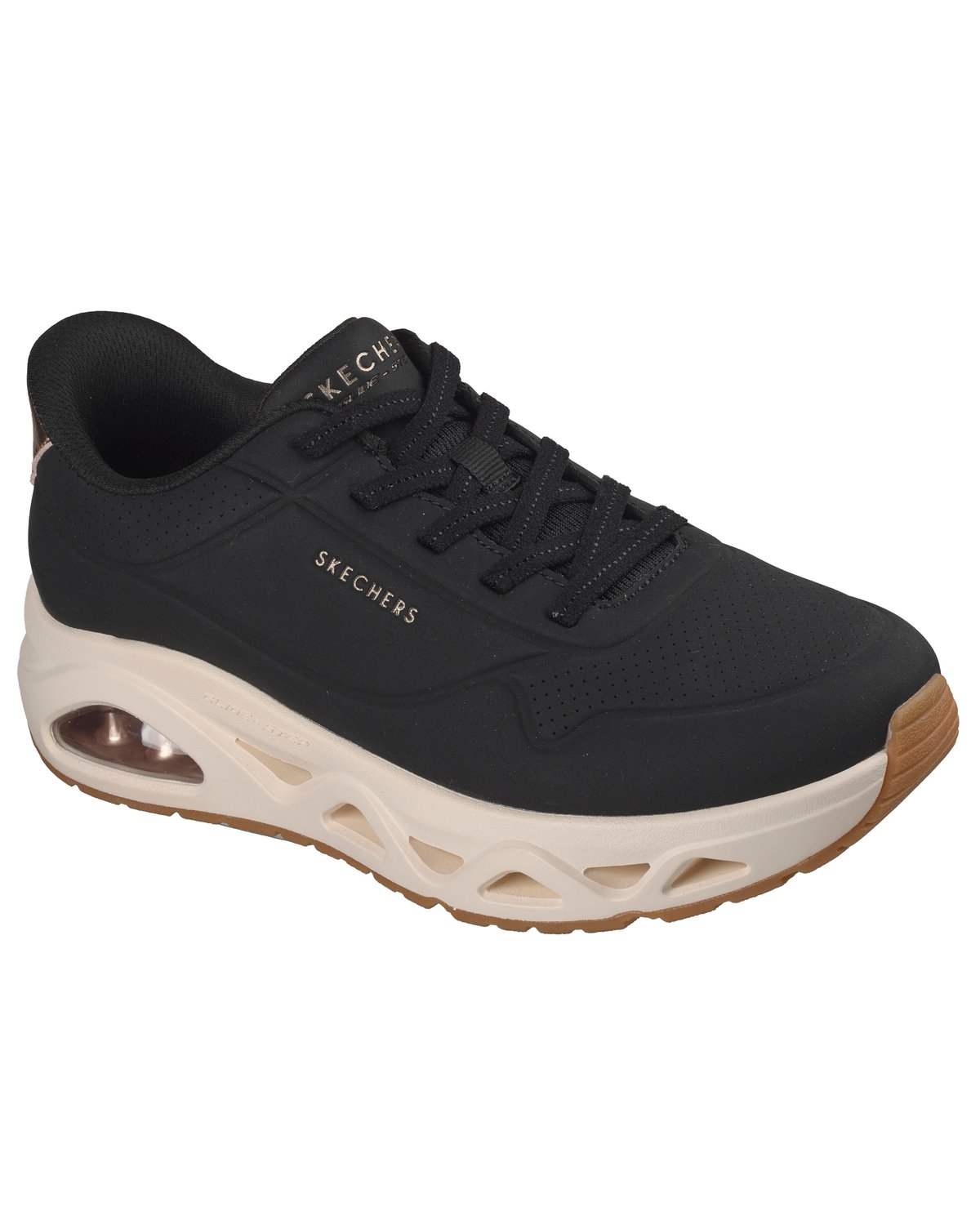 Sneakers Skechers Uno Glide-Step Glide On Air donna nero/bianco