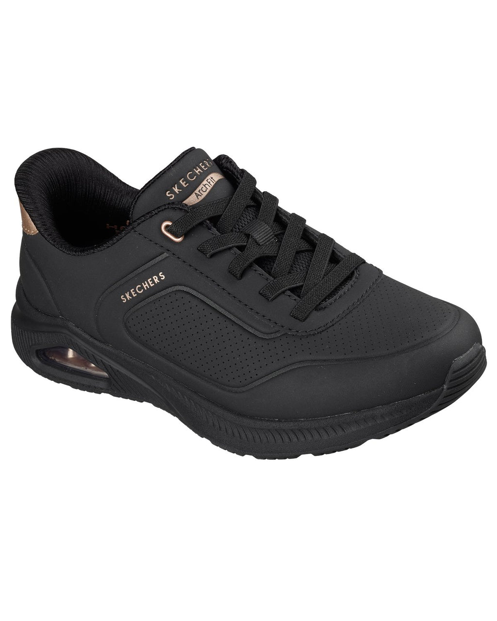 Sneakers Skechers Slip-ins Arch Fit UNO Relaxing On Air donna Nero/Nero