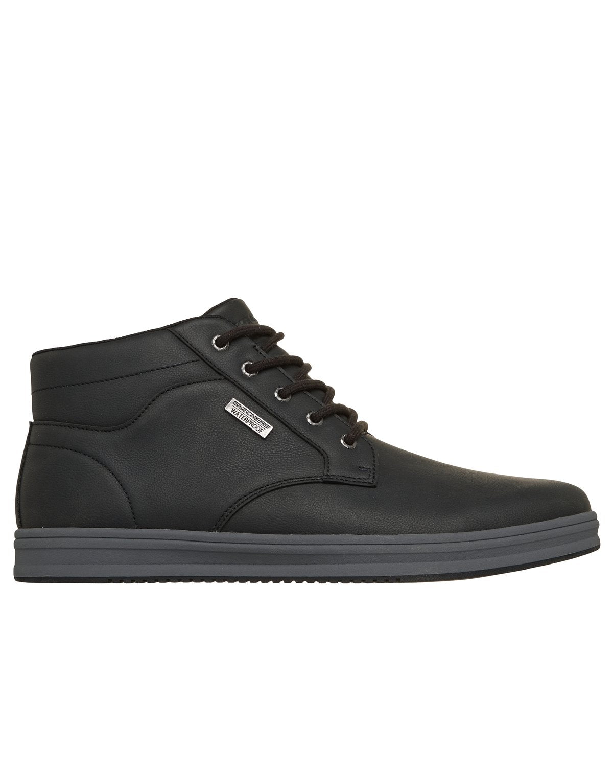 Polacchini Skechers Waterproof Palmiro Wallace uomo Nero