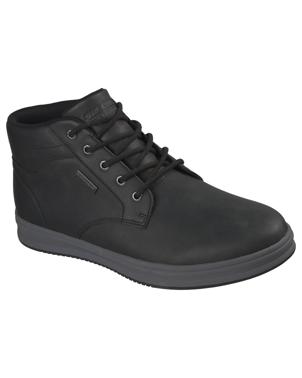 Polacchini Skechers Waterproof Palmiro Wallace uomo Nero