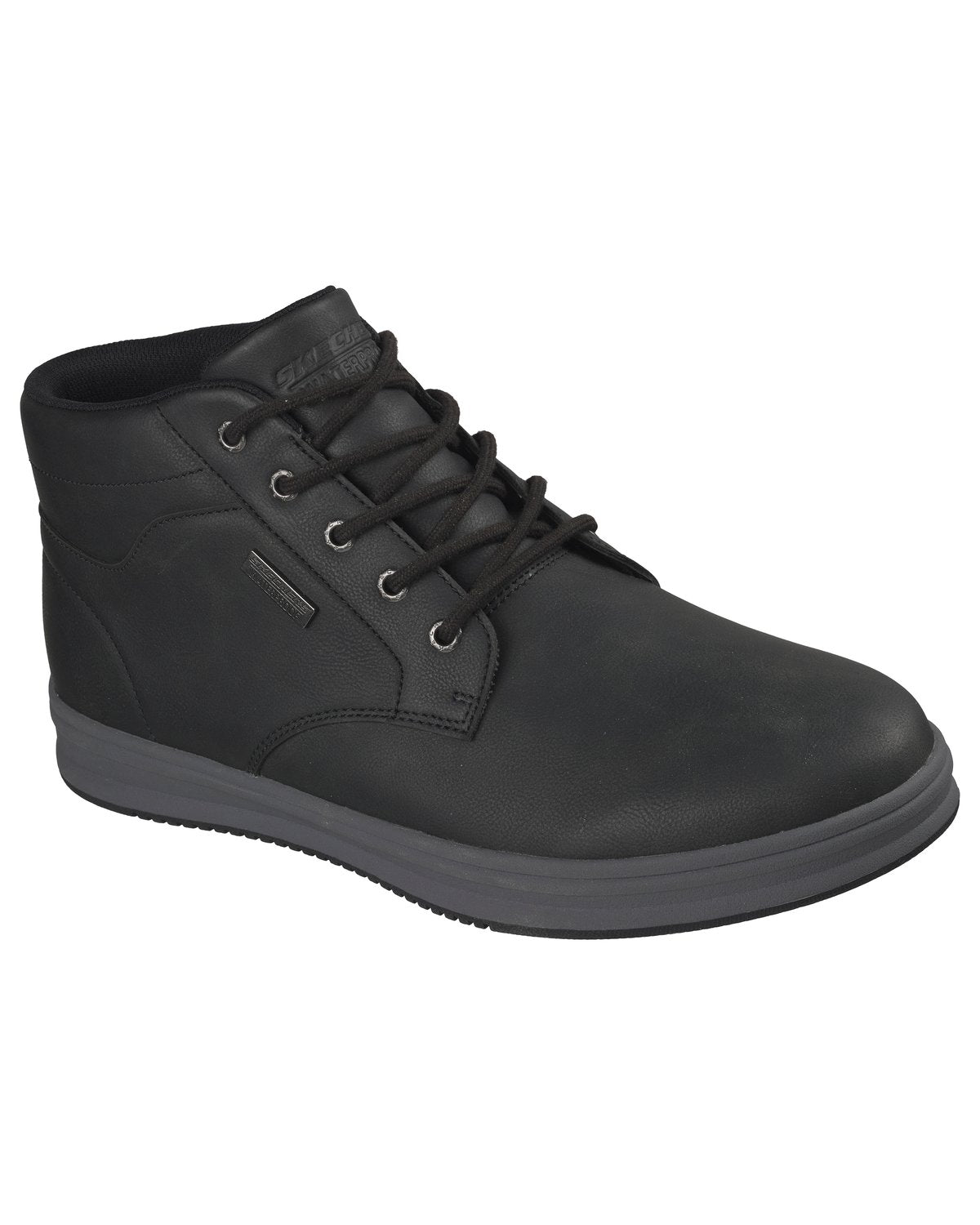 Polacchini Skechers Waterproof Palmiro Wallace uomo Nero