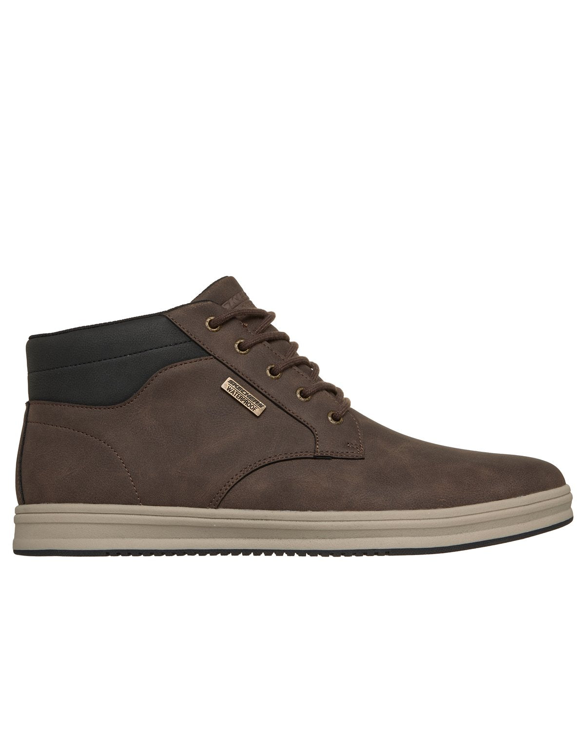 Polacchini Skechers Waterproof Palmiro Wallace uomo Marrone