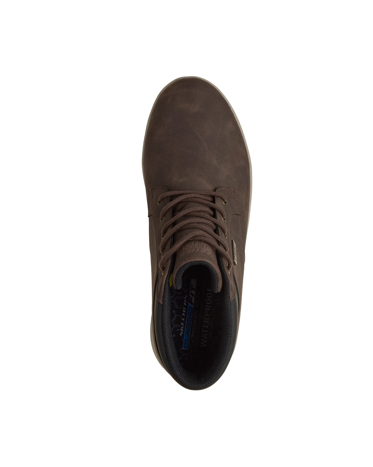 Polacchini Skechers Waterproof Palmiro Wallace uomo Marrone