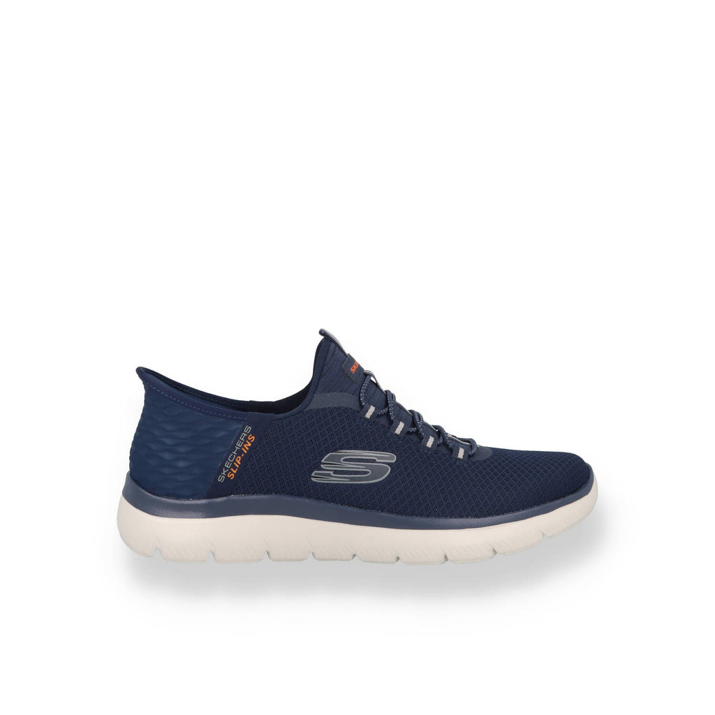 Scarpe SKECHERS SUMMITS SLIP.INS Uomo Grigio, Blu