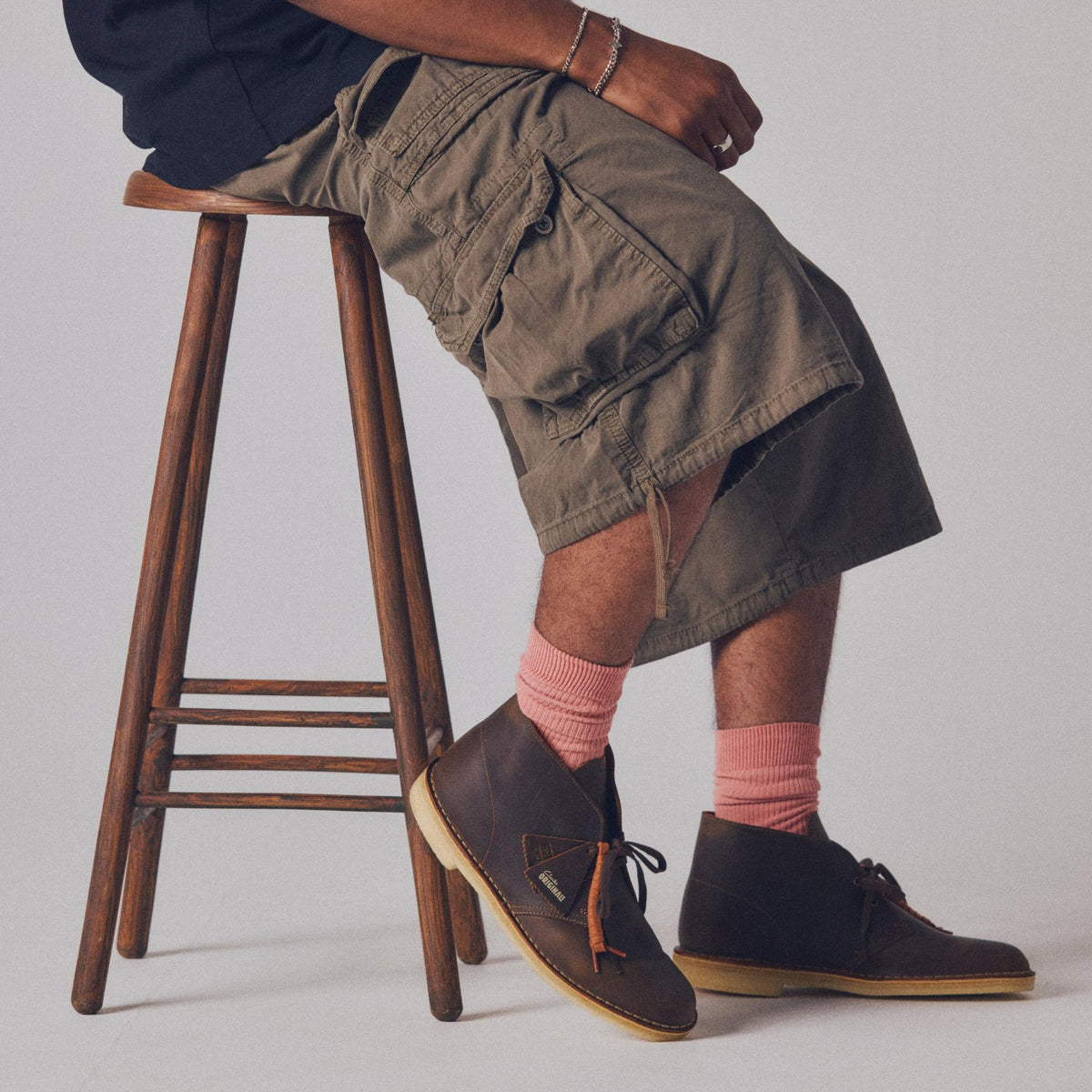 Polacchini Clarks Originals Desert Boot uomo Cuoio