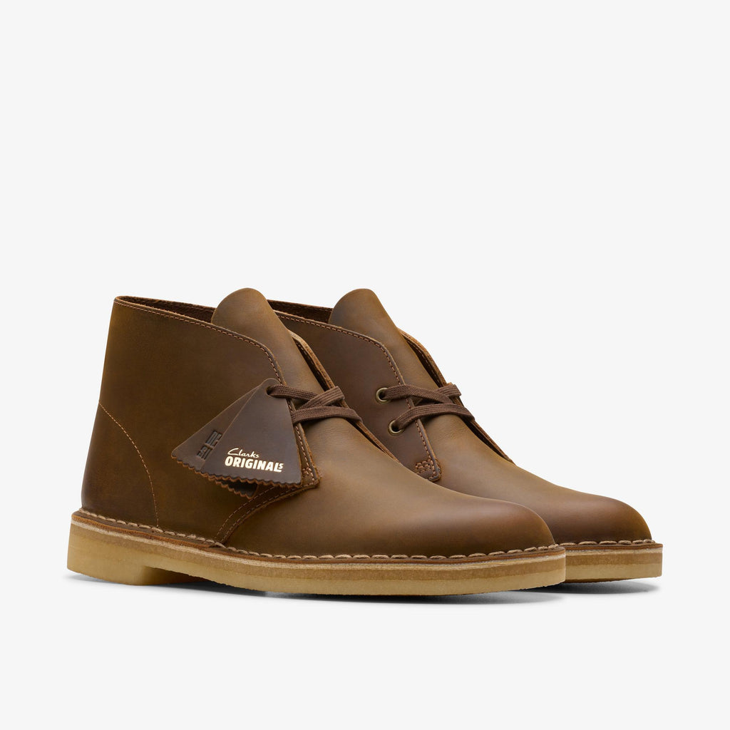Polacchini Clarks Originals Desert Boot uomo Cuoio