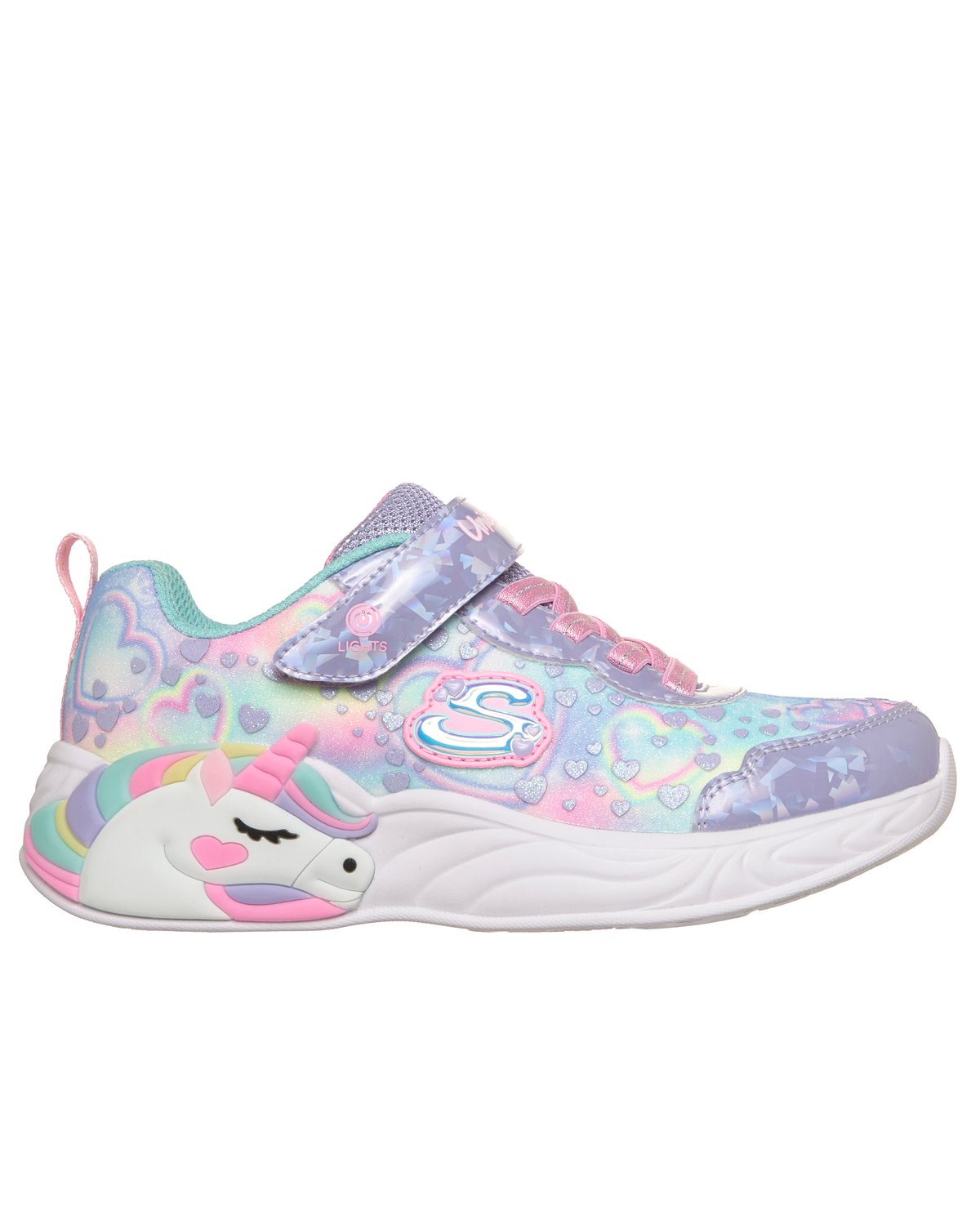Sneakers Skechers Unicorn Dreams Heart Sparkles bambina lilla