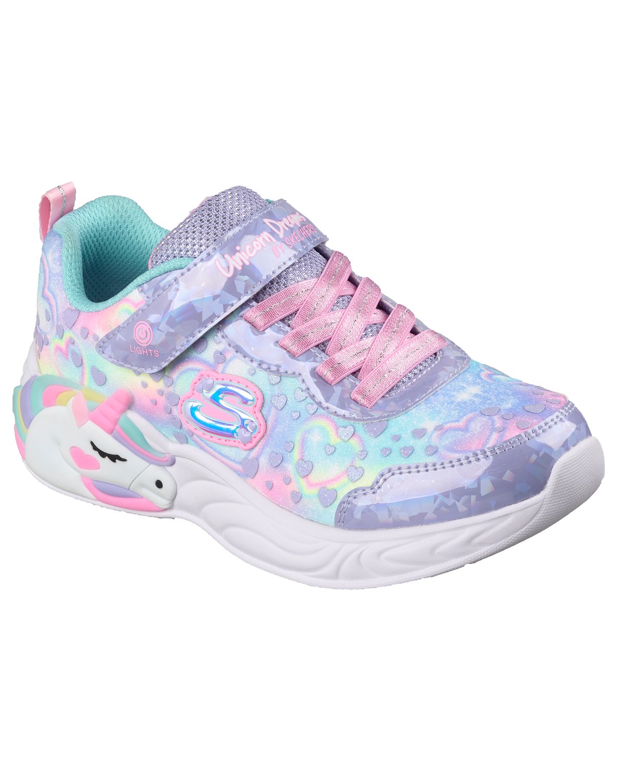 Sneakers Skechers Unicorn Dreams Heart Sparkles bambina lilla