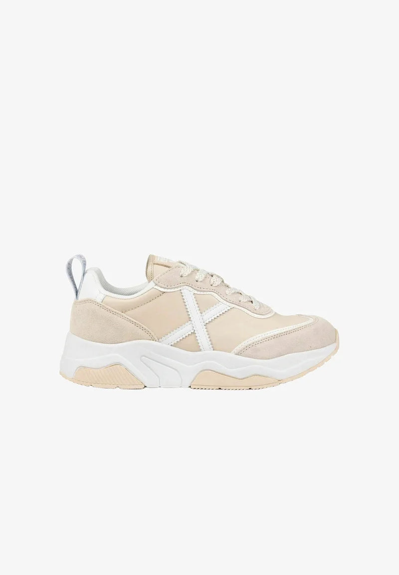 Scarpe Sneakers Munich Donna Beige