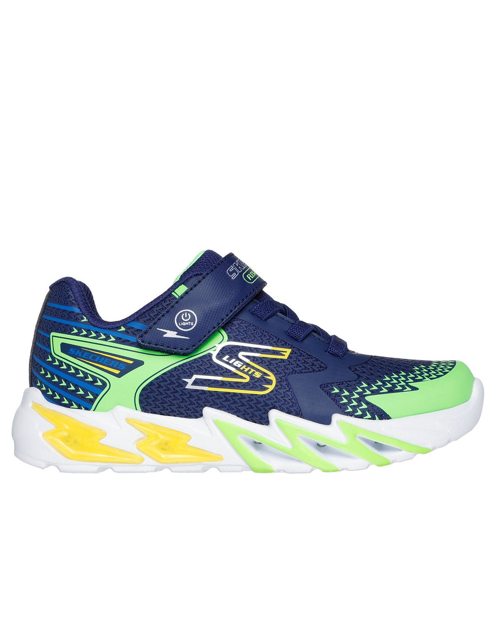 Sneakers Skechers S-Lights Flex-Glow Bolt bambino blu