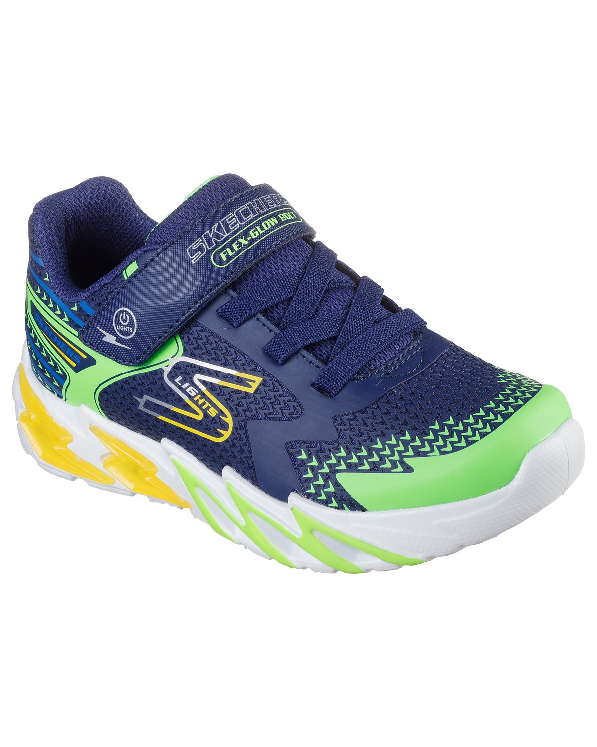 Sneakers Skechers S-Lights Flex-Glow Bolt bambino blu