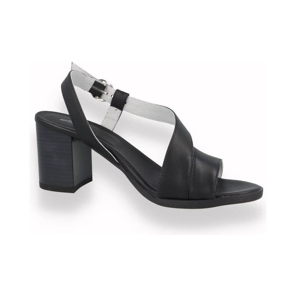 Sandalo Nero Giardini da donna con tacco Nero e Bianco | Lippolis Scarpe