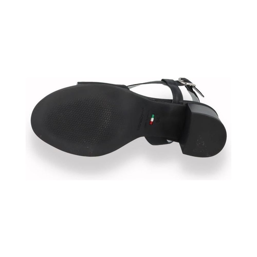 Sandalo Nero Giardini da donna con tacco Nero e Bianco | Lippolis Scarpe