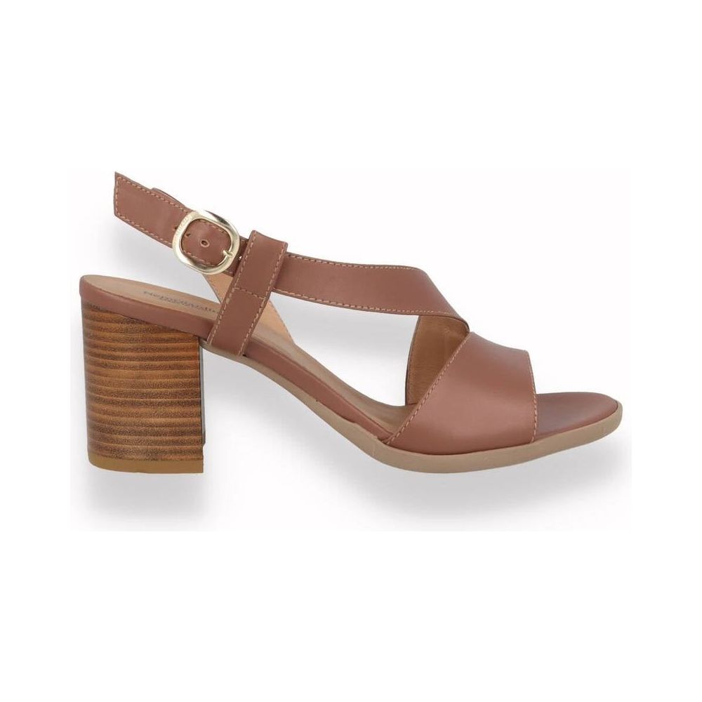 Sandalo con tacco NeroGiardini da donna Cuoio | Lippolis Scarpe