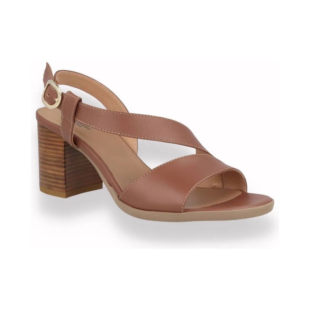 Sandalo con tacco NeroGiardini da donna Cuoio | Lippolis Scarpe