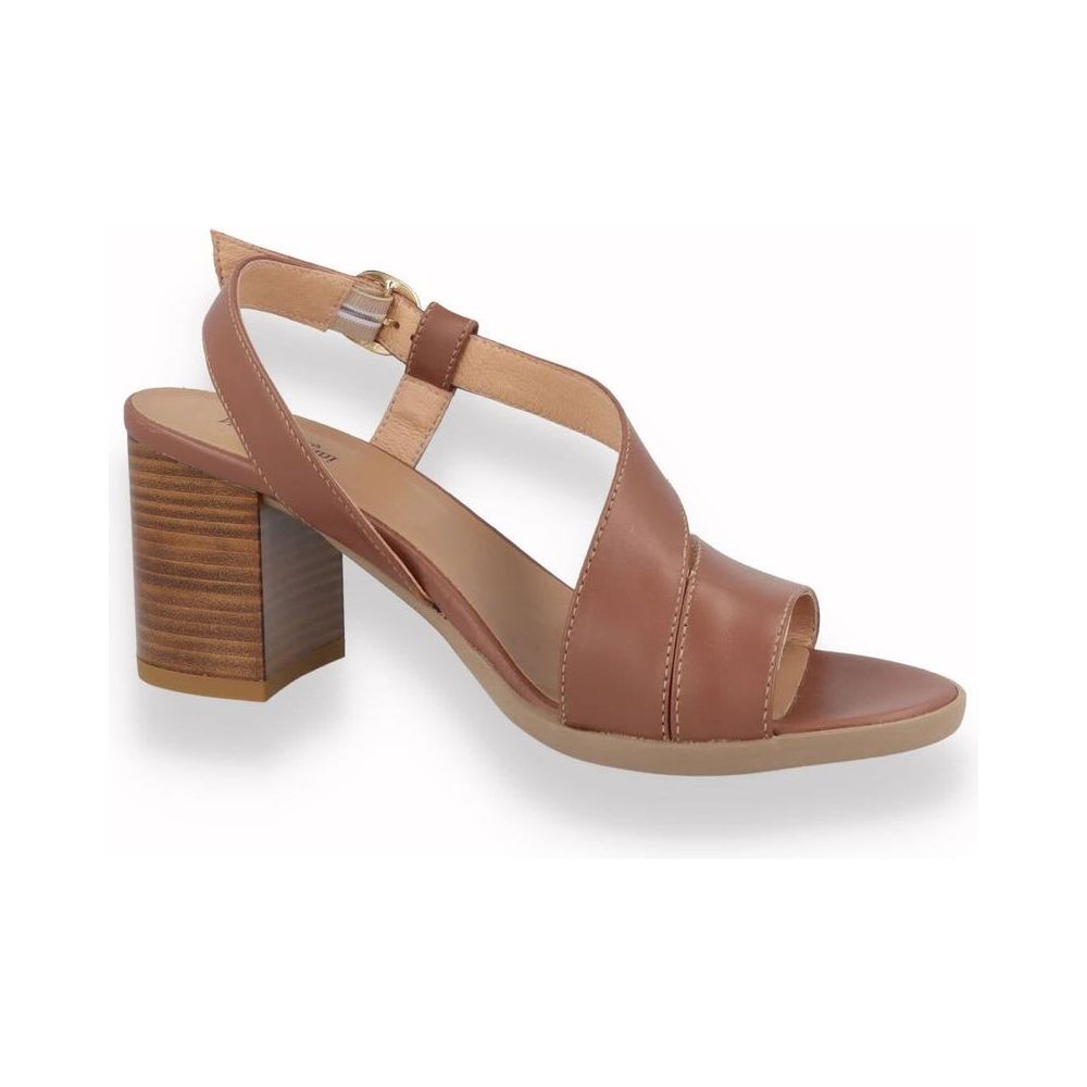 Sandalo con tacco NeroGiardini da donna Cuoio | Lippolis Scarpe