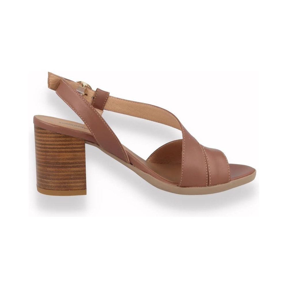 Sandalo con tacco NeroGiardini da donna Cuoio | Lippolis Scarpe