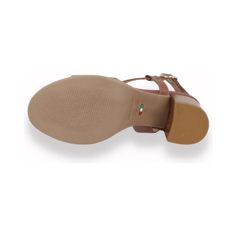 Sandalo con tacco NeroGiardini da donna Cuoio | Lippolis Scarpe