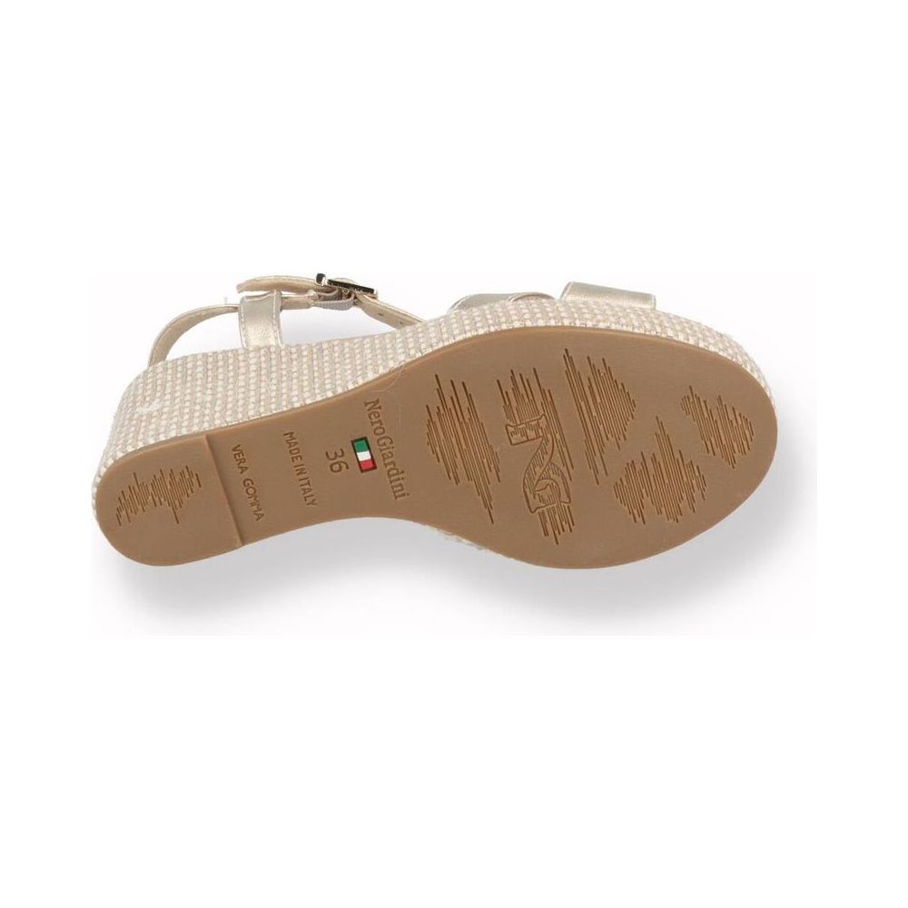 Sandali con Zeppa Oro NERO GIARDINI Donna | Lippolis Scarpe
