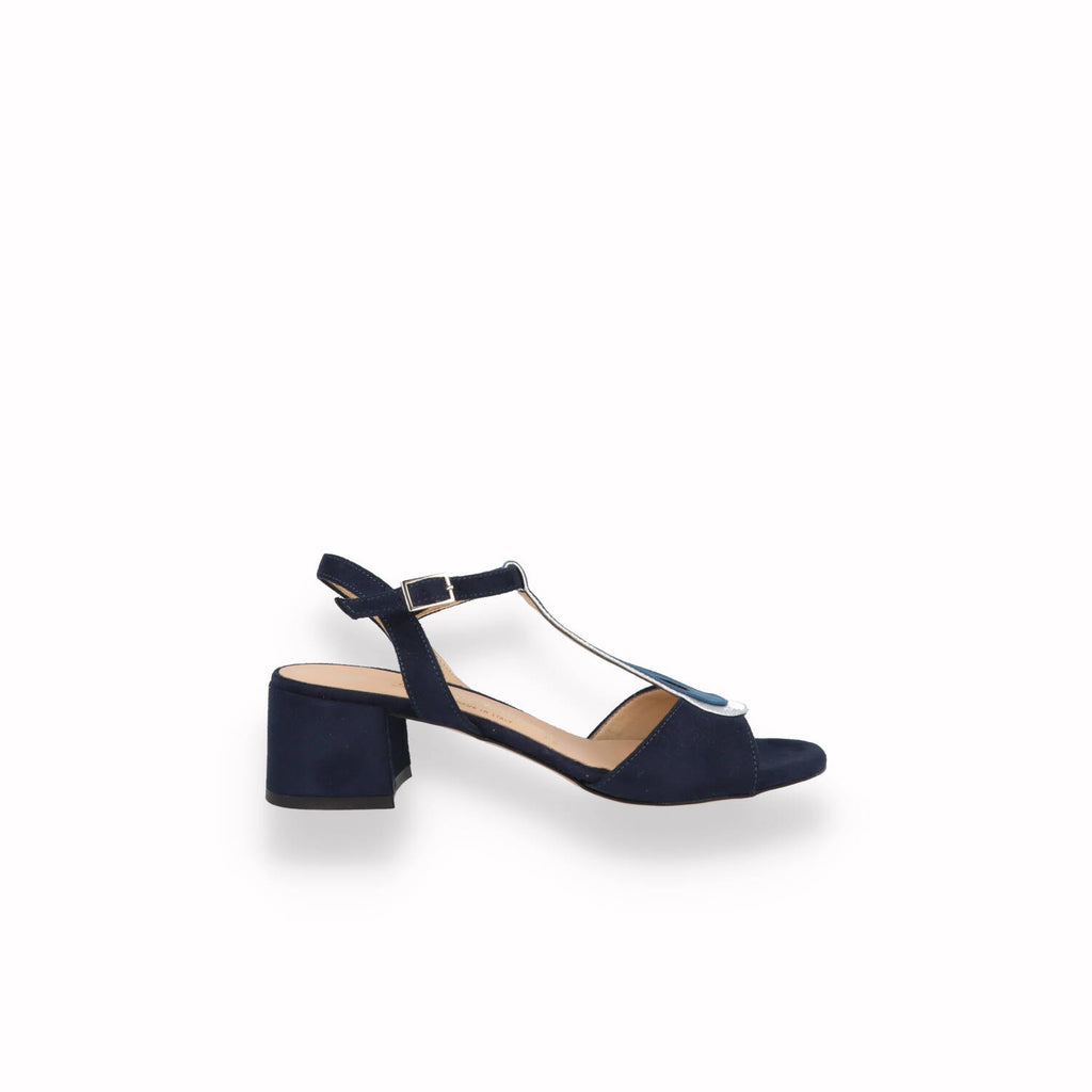 Sandali Bottega Lotti Donna Cuoio, Bianco , Blu