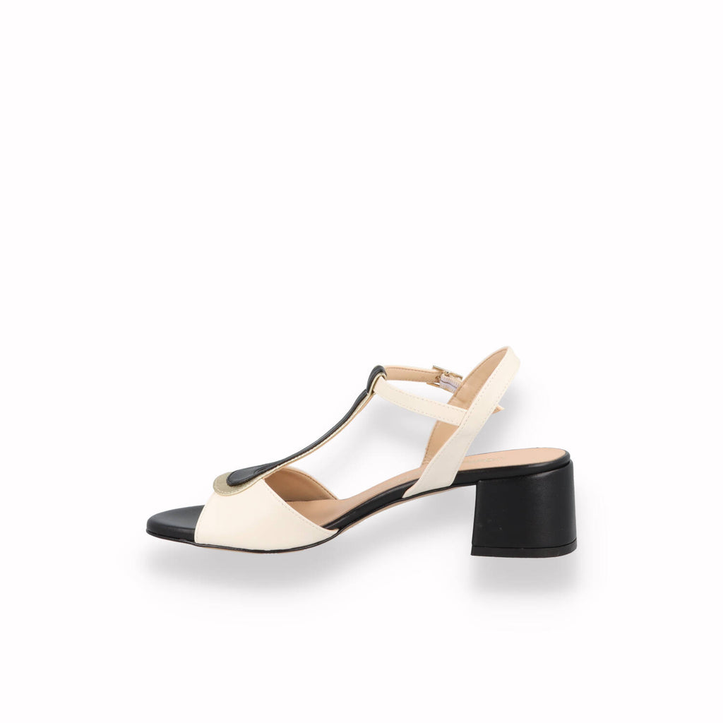 Sandali Bottega Lotti Donna Cuoio, Bianco , Blu