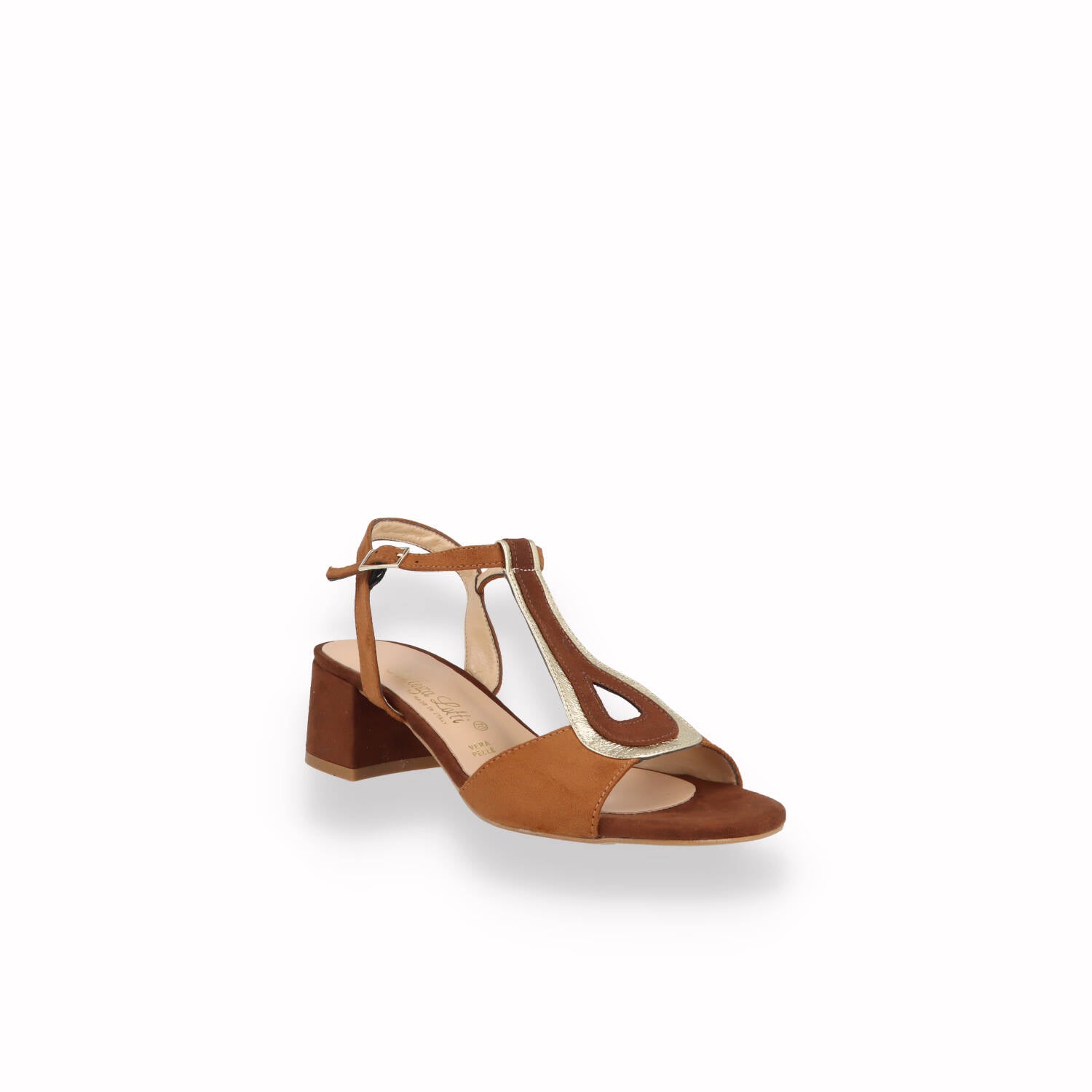 Sandali Bottega Lotti Donna Cuoio, Bianco , Blu