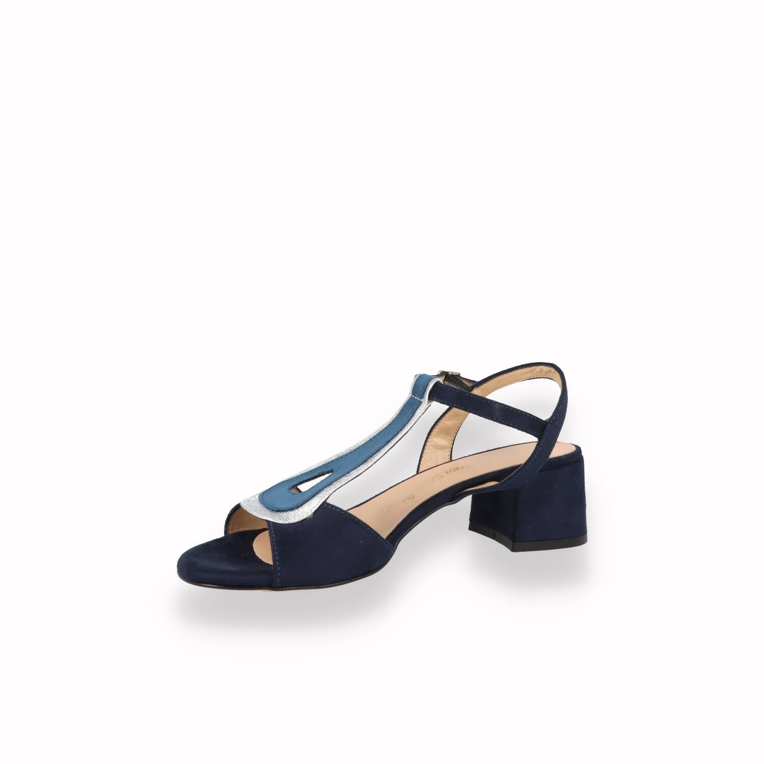 Sandali Bottega Lotti Donna Cuoio, Bianco , Blu