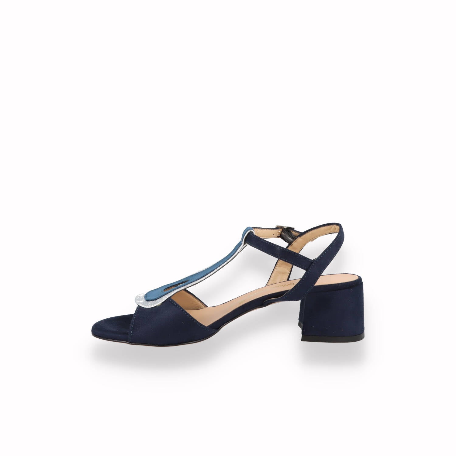 Sandali Bottega Lotti Donna Cuoio, Bianco , Blu