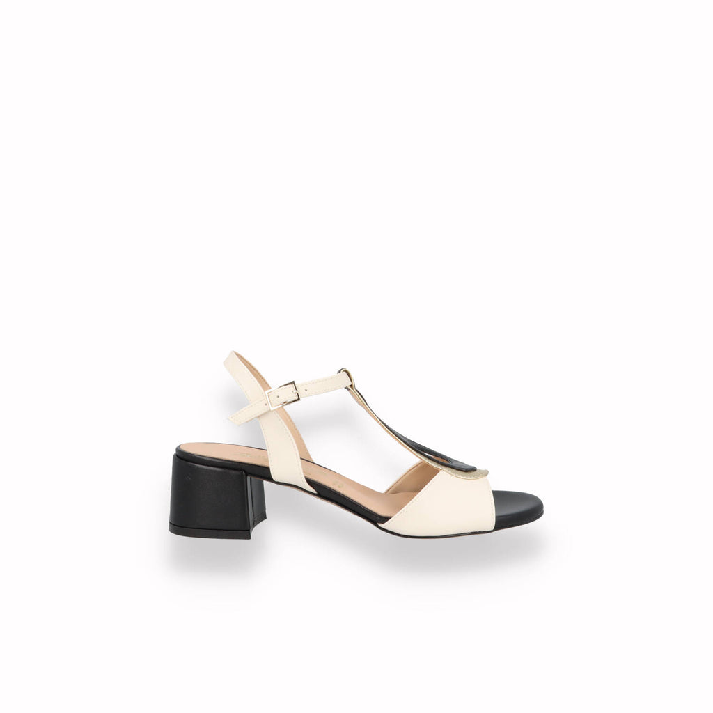 Sandali Bottega Lotti Donna Cuoio, Bianco , Blu