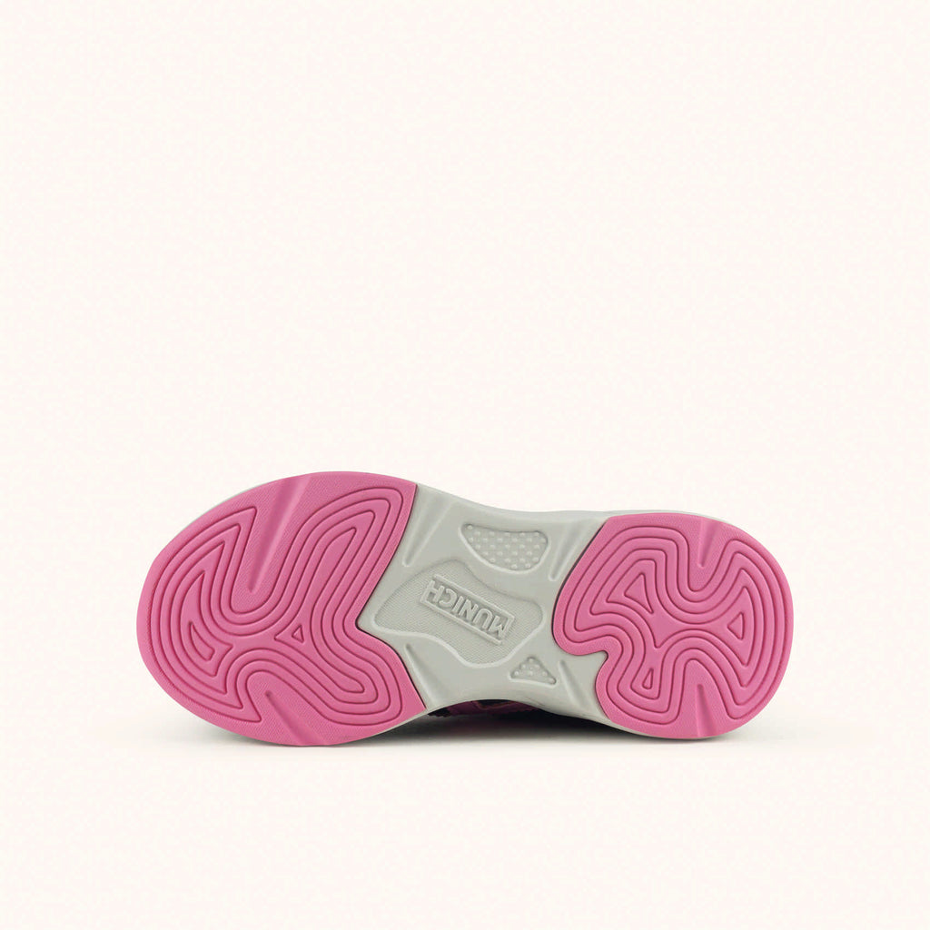 Sneakers Munich Mini Track Bambino nero/rosa