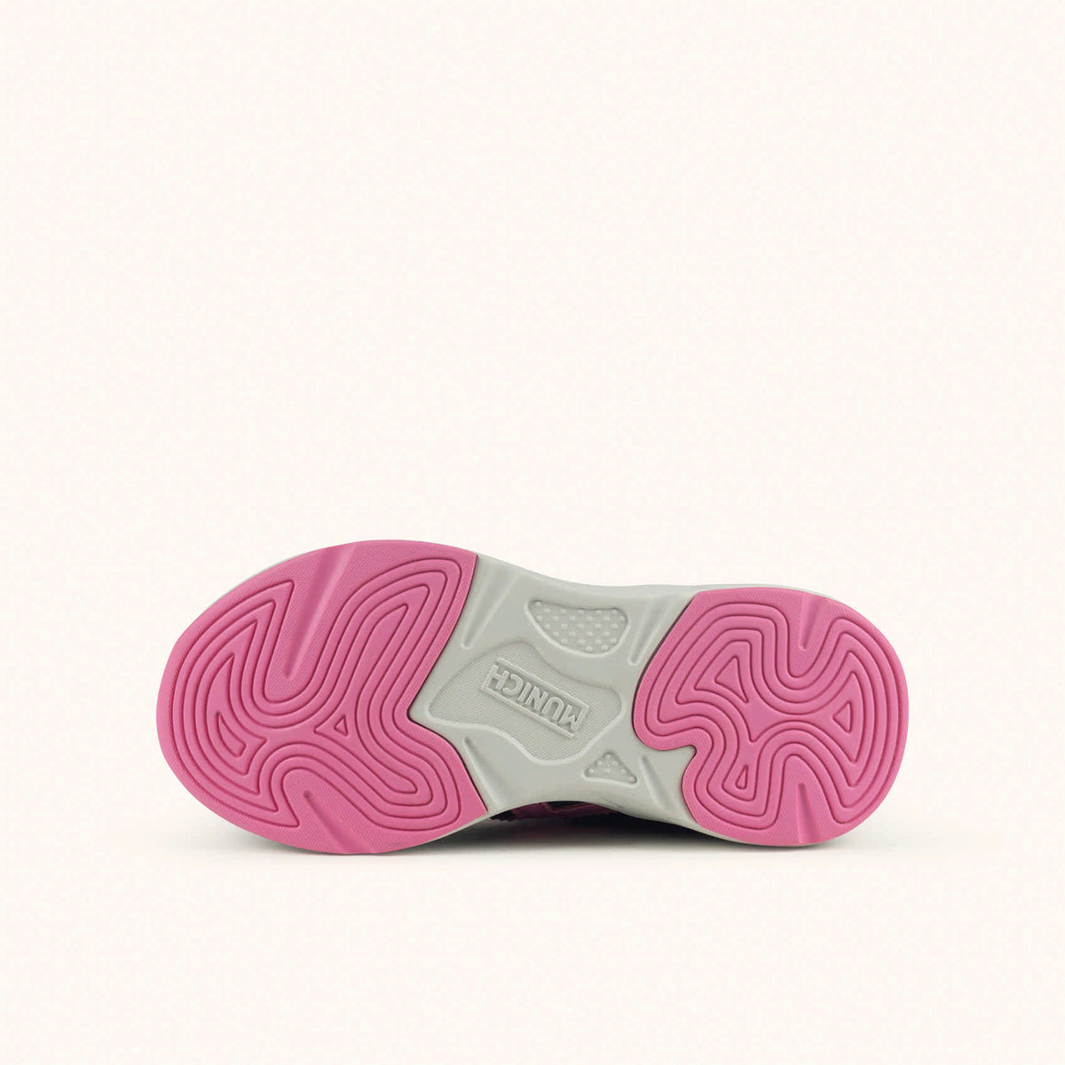 Sneakers Munich Mini Track Bambino nero/rosa
