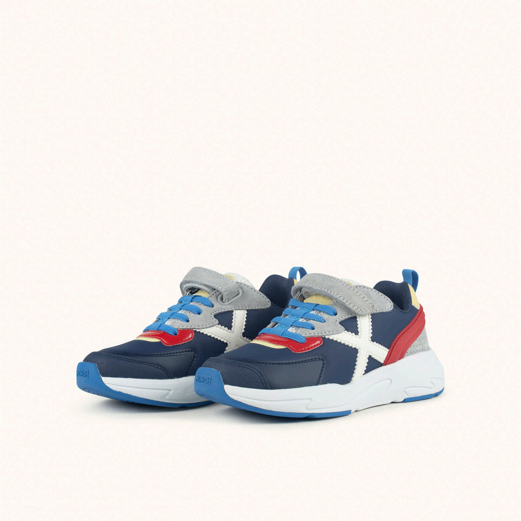 Sneakers Munich Mini Track Bambino blu