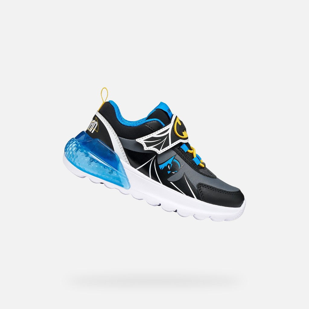 Sneakers Geox Activart Illuminus Batman bambino nero