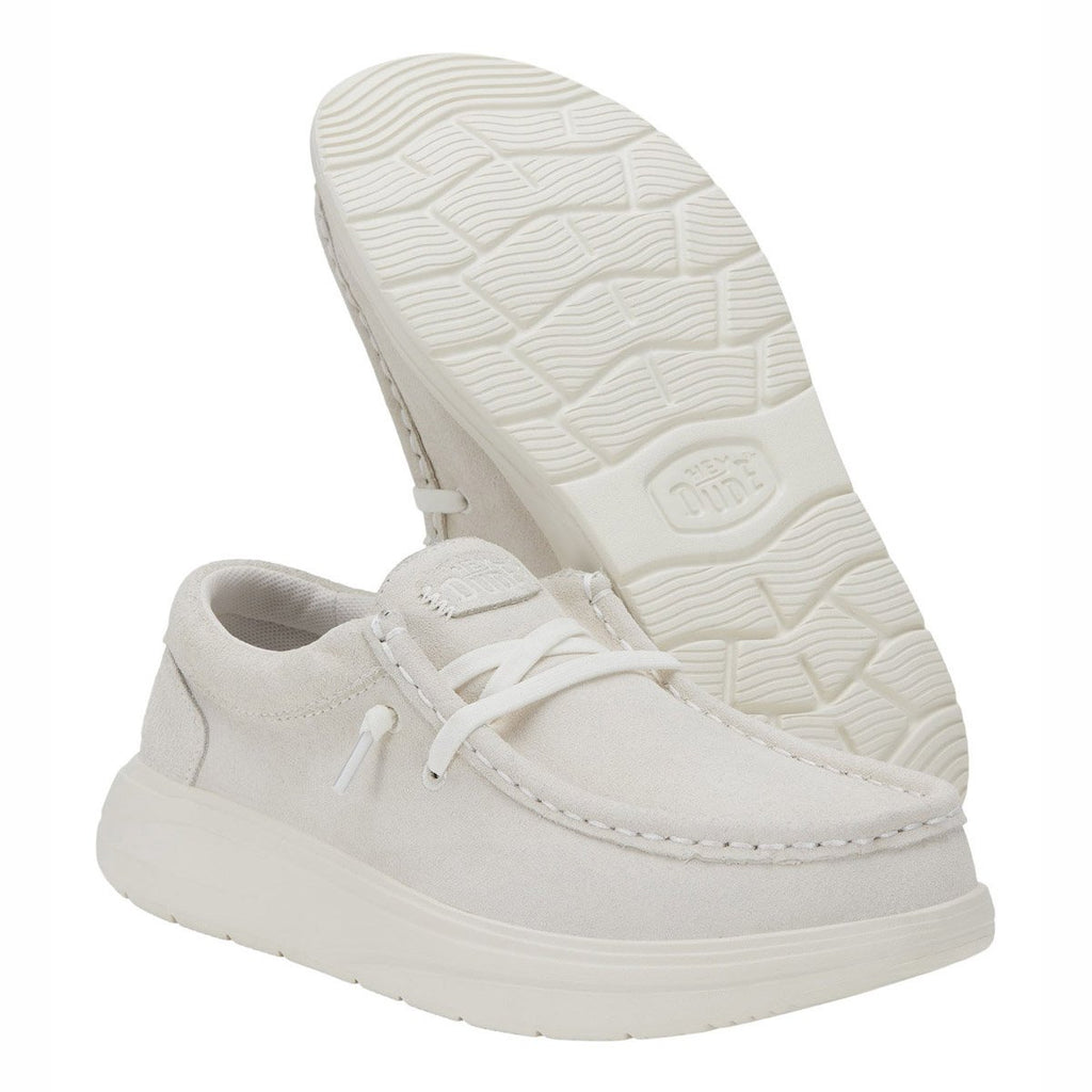 Mocassini Hey Dude Wendy Comf Suede donna Panna