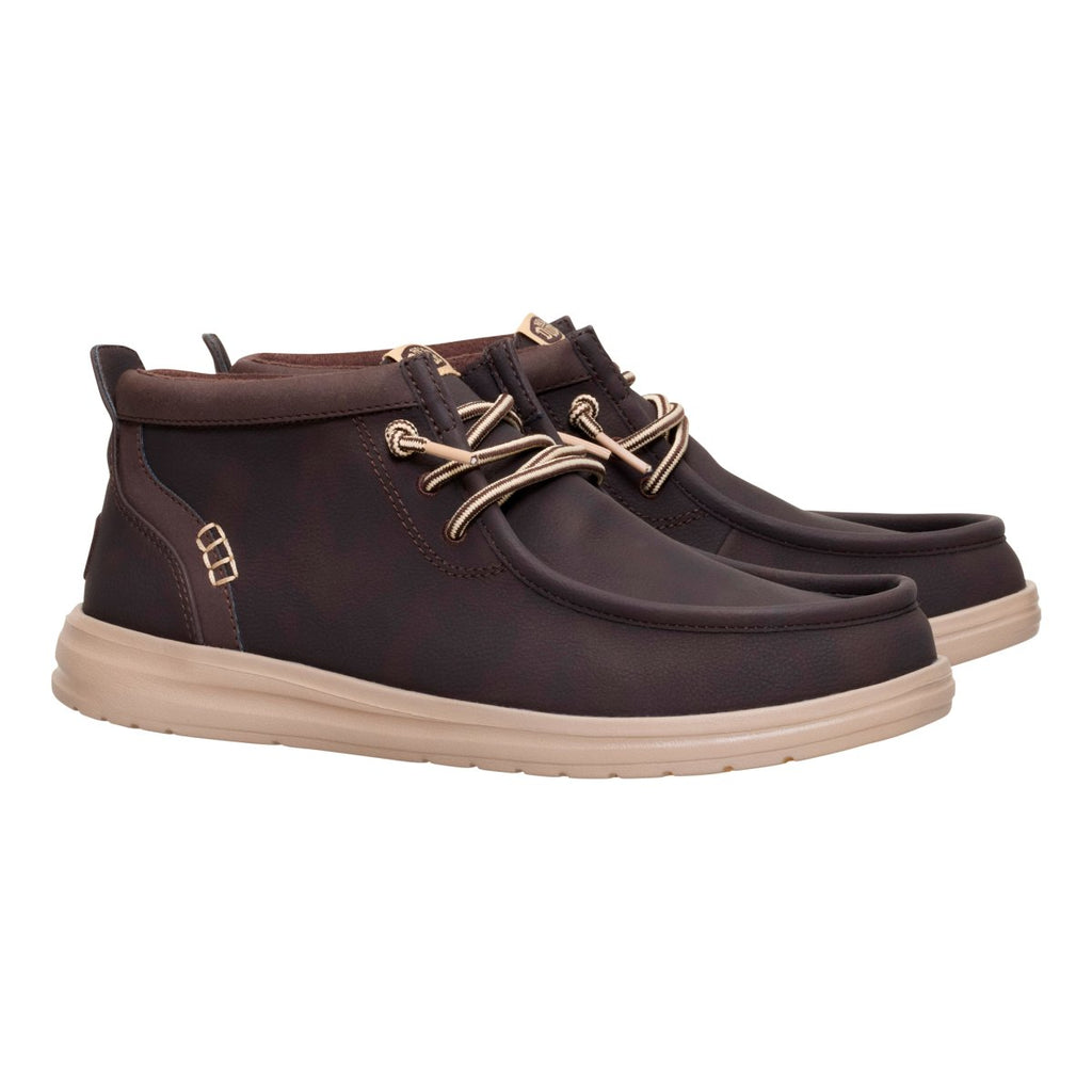 Polacchini Hey Dude Wally Mid Gripr Classic uomo Marrone
