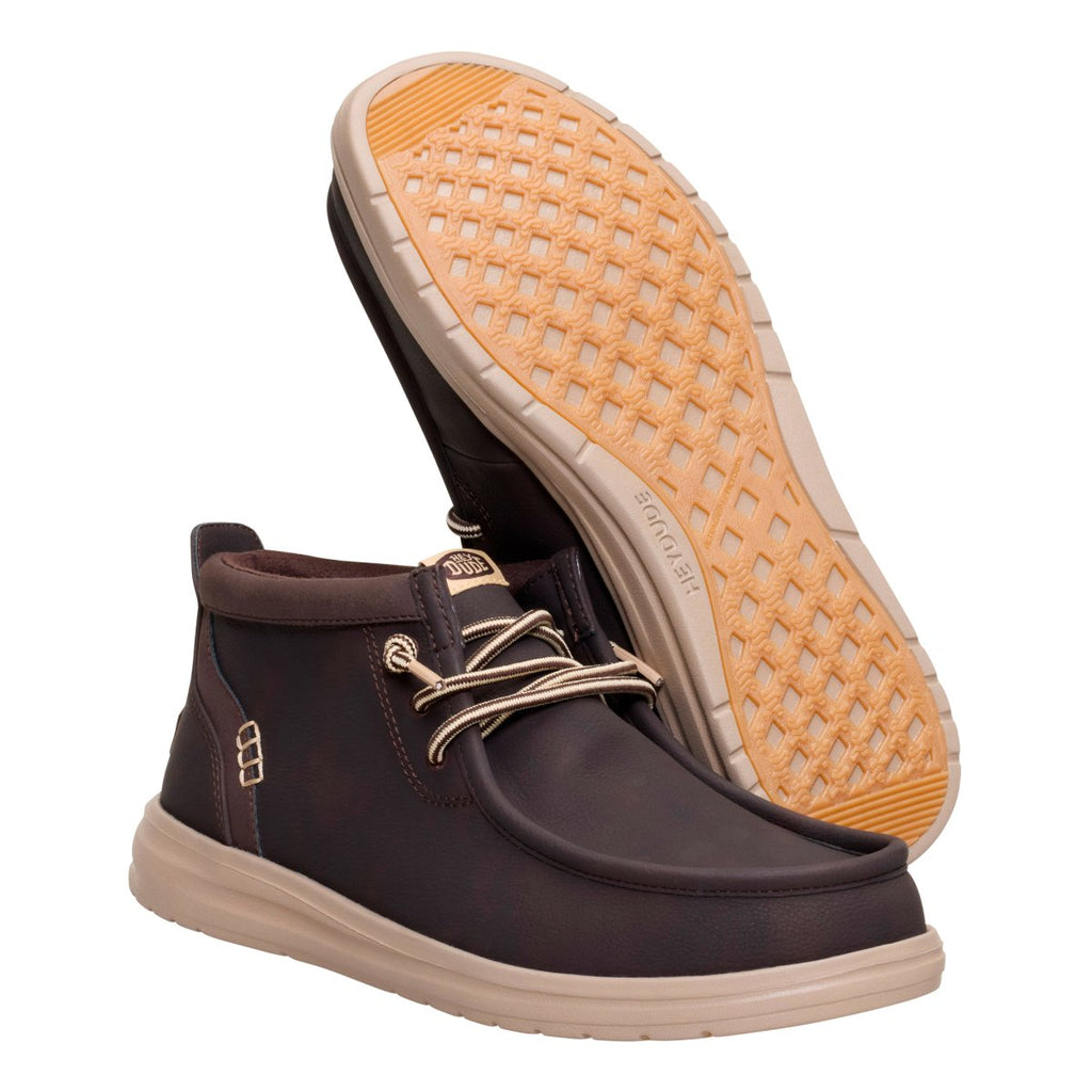 Polacchini Hey Dude Wally Mid Gripr Classic uomo Marrone