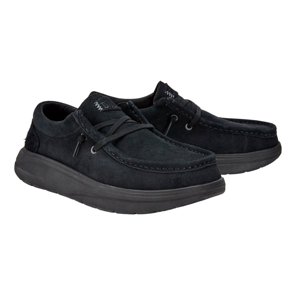 Mocassini Hey Dude Wendy Comf Suede donna Nero