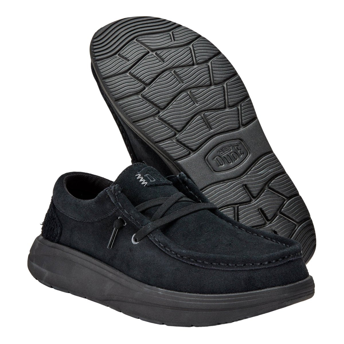 Mocassini Hey Dude Wendy Comf Suede donna Nero
