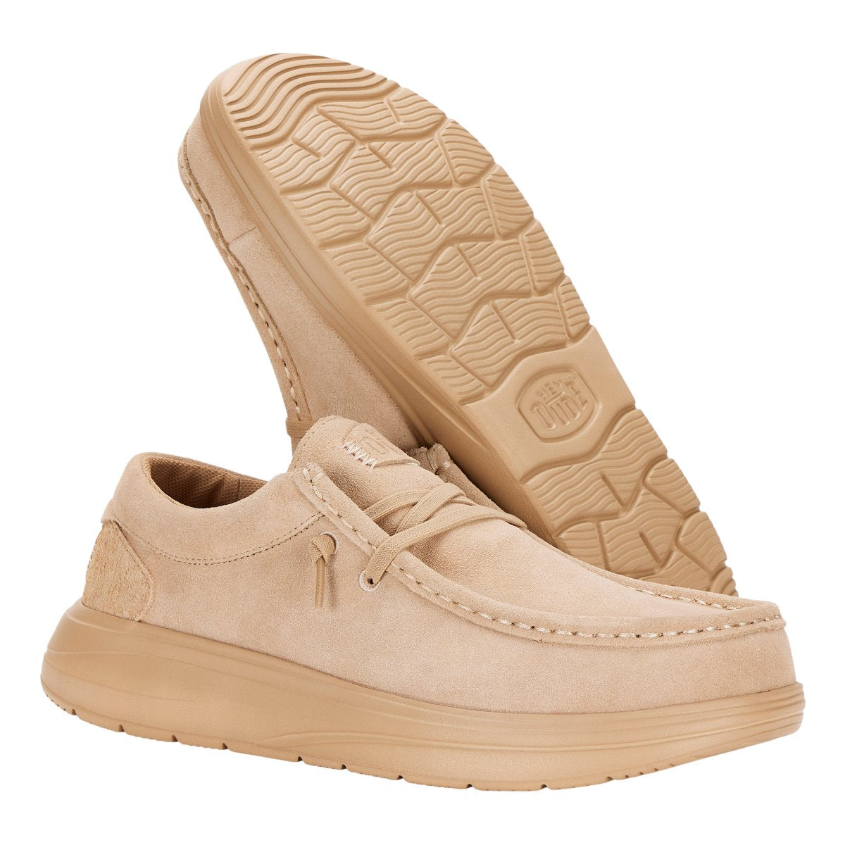 Mocassini Hey Dude Wendy Comf Suede donna Beige