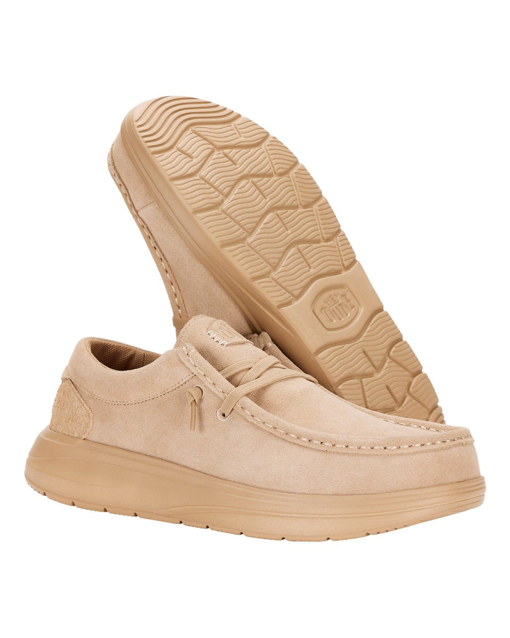 Mocassini Hey Dude Wendy Comf Suede donna Beige
