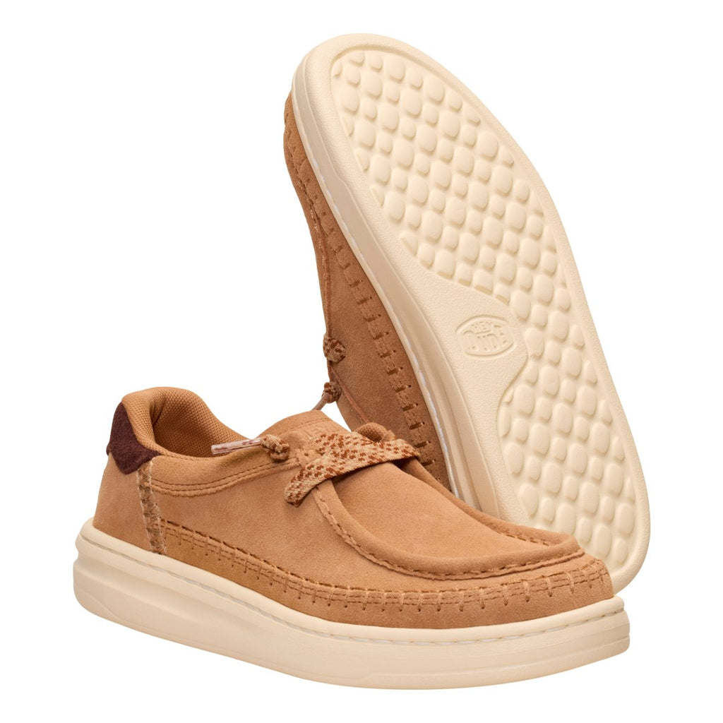 Mocassini Hey Dude Harper Moc Crafted Suede donna Cuoio