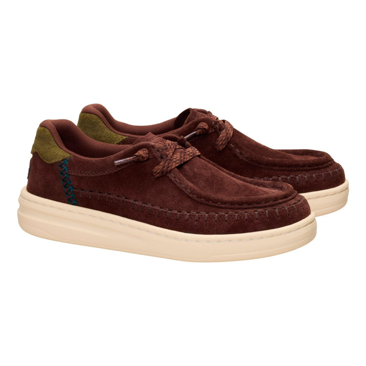 Mocassini Hey Dude Harper Moc Crafted Suede donna Marrone