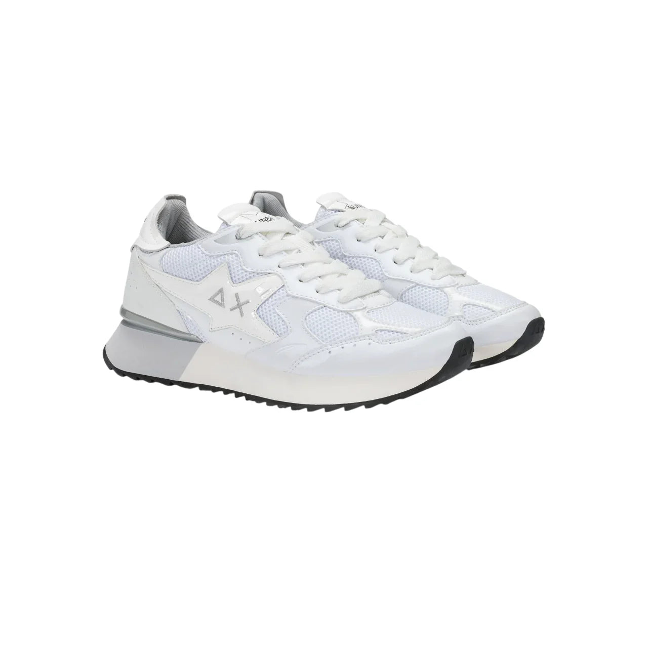 Scarpe Sneakers SUN68 Stargirl Silver Mesh Donna