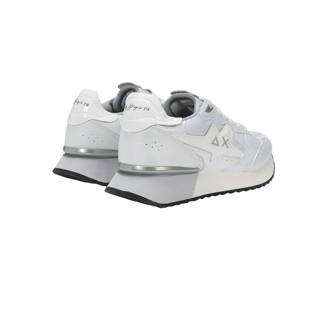 Scarpe Sneakers SUN68 Stargirl Silver Mesh Donna